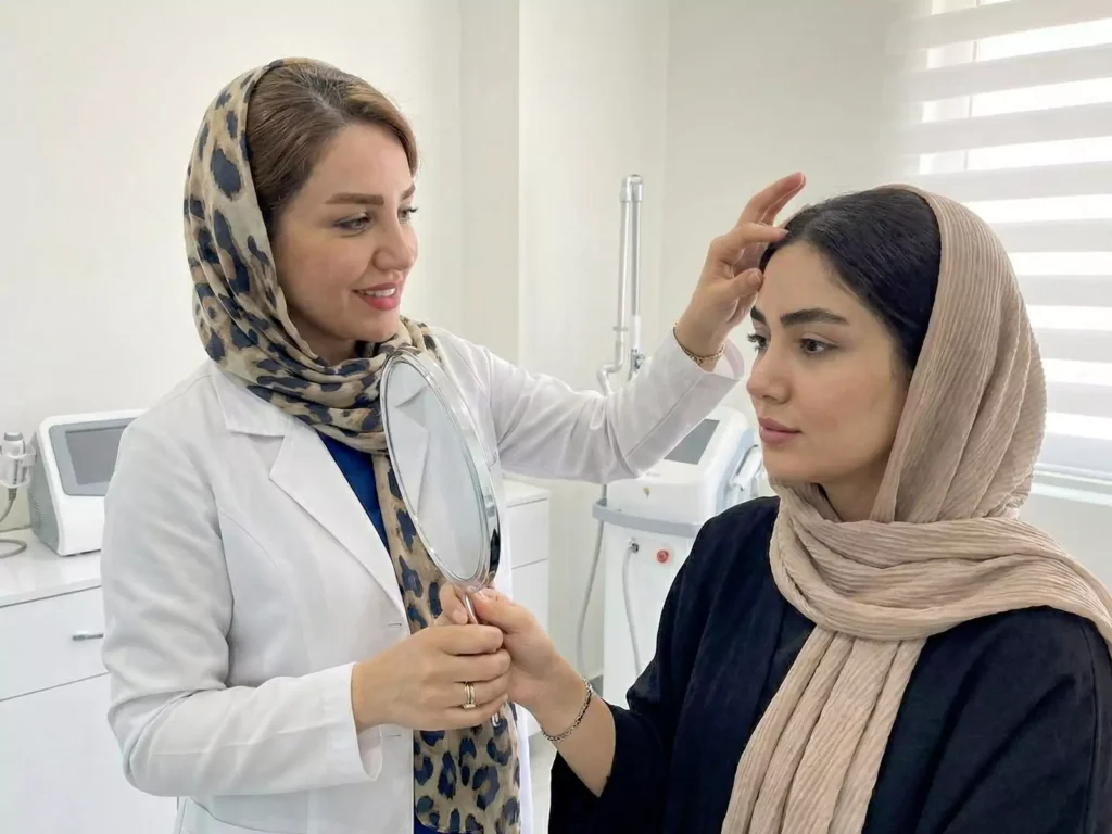 نواحی مناسب برای تزریق بوتاکس پرند