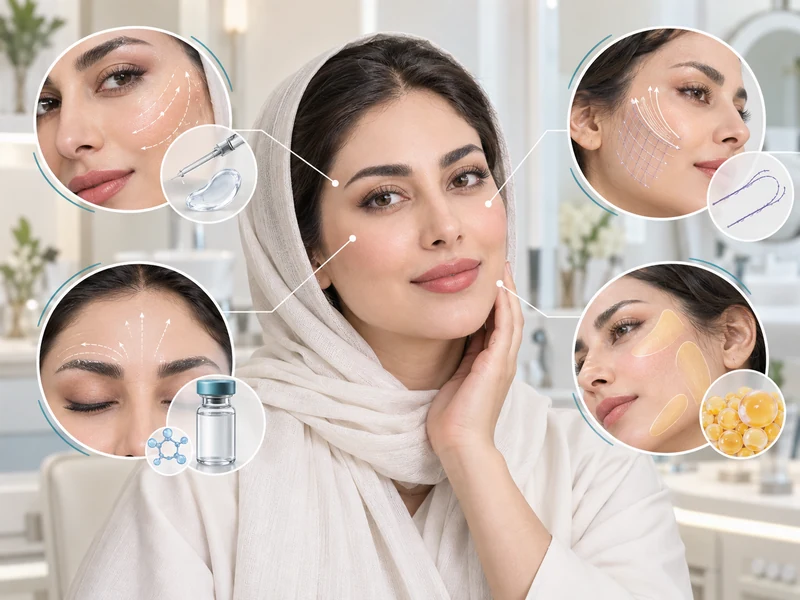 مقایسه روشهای فرمدهی صورت شامل فیلر، بوتاکس، لیفت با نخ و تزریق چربی